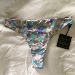Acacia Swimwear Brazil Bottom (Blue Cherry)
